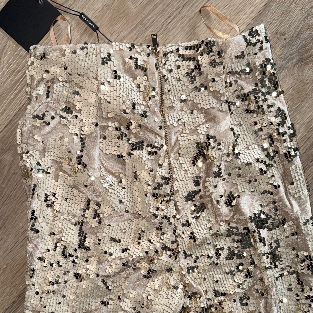 NWT JLUXLABEL Sequin Off-Shoulder Top and Pants Set - Picture 13 of 14